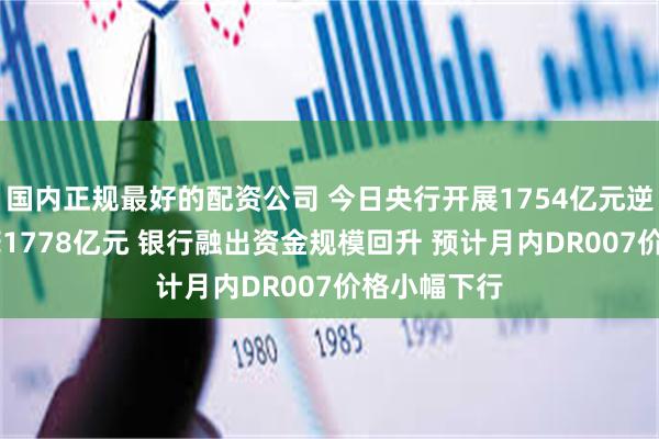 国内正规最好的配资公司 今日央行开展1754亿元逆回购 净回笼1778亿元 银行融出资金规模回升 预计月内DR007价格小幅下行