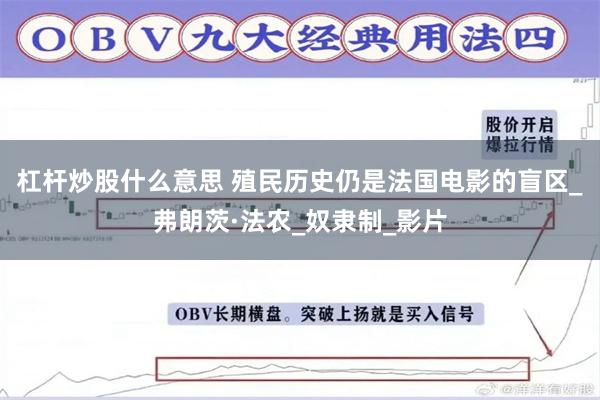 杠杆炒股什么意思 殖民历史仍是法国电影的盲区_弗朗茨·法农_奴隶制_影片