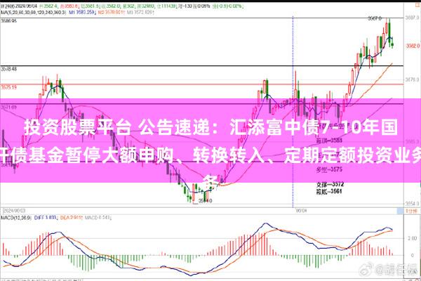 投资股票平台 公告速递：汇添富中债7-10年国开债基金暂停大额申购、转换转入、定期定额投资业务
