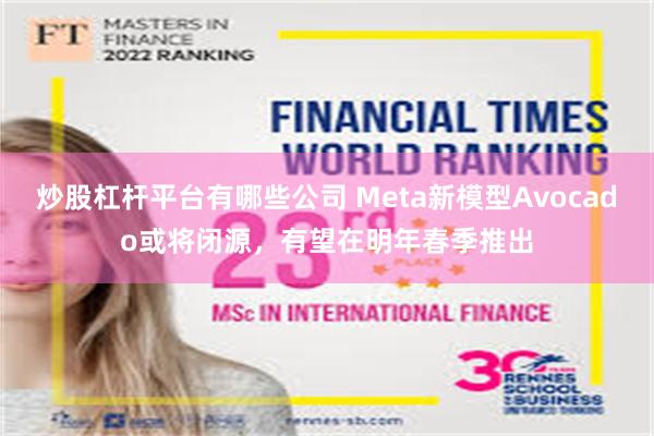 炒股杠杆平台有哪些公司 Meta新模型Avocado或将闭源，有望在明年春季推出